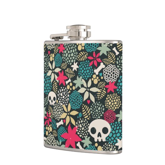 Rol in bloemen heupfles (Links)