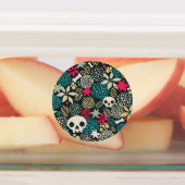 Rol in bloemen labels (Aangebracht)