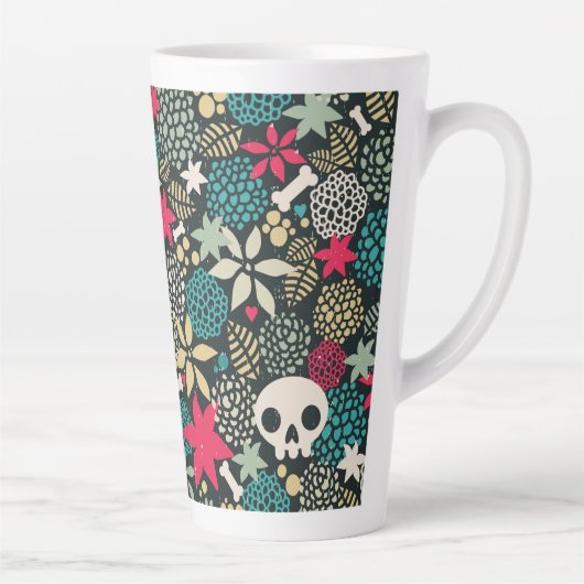 Rol in bloemen latte mok (Rechts)
