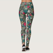 Rol in bloemen leggings (Achterkant)