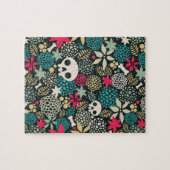Rol in bloemen legpuzzel (Horizontaal)