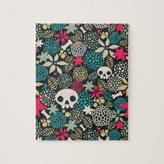 Rol in bloemen legpuzzel (Verticaal)