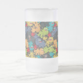 Rol in bloemen matglas bierpul (Center)