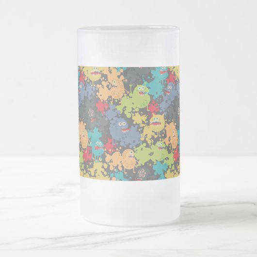 Rol in bloemen matglas bierpul (Center)