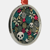 Rol in bloemen metalen ornament (Rechts)