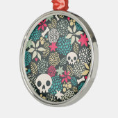 Rol in bloemen metalen ornament (Links)