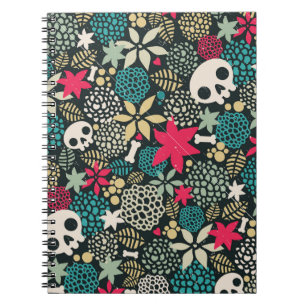 Rol in bloemen notitieboek