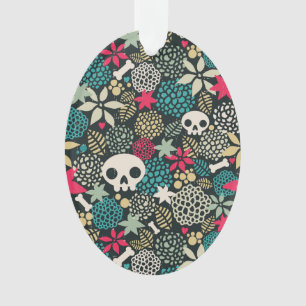 Rol in bloemen ornament