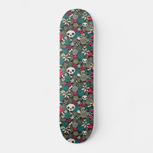 Rol in bloemen skateboard (Voorkant)