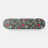 Rol in bloemen skateboard (Horizontaal)