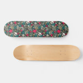 Rol in bloemen skateboard (Horizontaal)