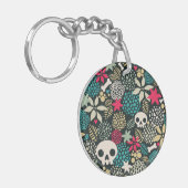 Rol in bloemen sleutelhanger (Voorkant Links)