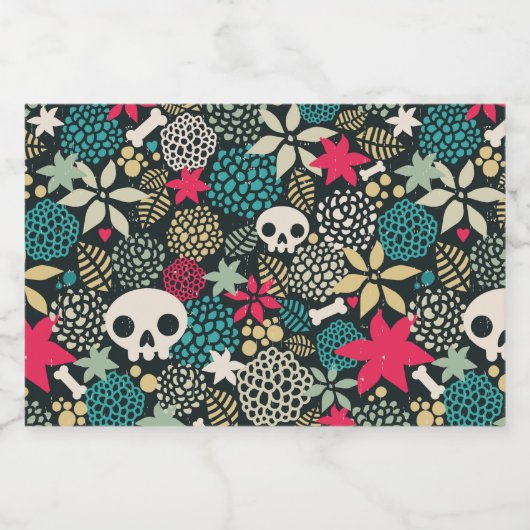 Rol in bloemen sparkling wijnetiket (Enkel label)