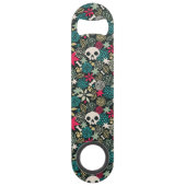 Rol in bloemen speed flessenopener (Voorkant)