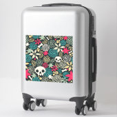 Rol in bloemen sticker (Koffer)
