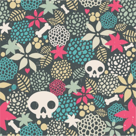 Rol in bloemen sticker (Voorkant)