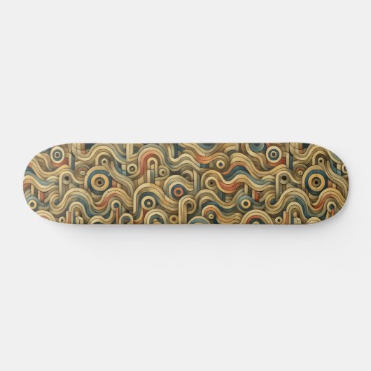 Rol in de retro skateboard (Horizontaal)