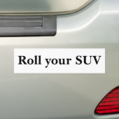 Rol je SUV Bumpersticker (Op auto)