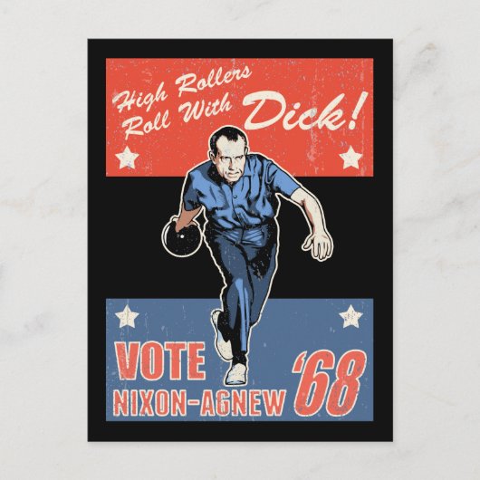 Rol met nixon briefkaart (Voorkant)