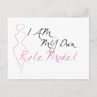 Rol Model Wit Briefkaart