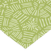 Rol moderne groene patroonbalk korte tafelloper (Hoek)