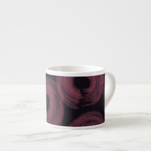 Rol, moderne, trendy waterverf borstelillustratie espresso kop