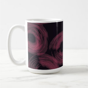 Rol, moderne, trendy waterverf borstelillustratie koffiemok