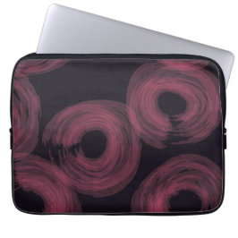 Rol, moderne, trendy waterverf borstelillustratie laptop sleeve