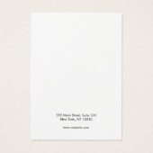 Rol moderne zwarte bijen die juwelen tentoonstelle visitekaartje (Achterkant)