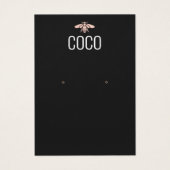 Rol moderne zwarte bijen die juwelen tentoonstelle visitekaartje (Voorkant)