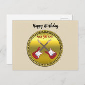 Rol N met elektrische gitaren Briefkaart (Voorkant / Achterkant)