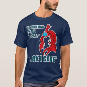 Rol om te zien of ik t-shirt