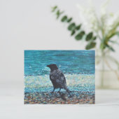 Rol op het Beach schilderen Briefkaart (Staand voorkant)