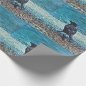 Rol op het Beach schilderen Cadeaupapier (Hoek)