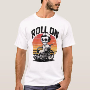 Rol Op Skelet Verpleegster � Donkere Humor Gezondh T-shirt