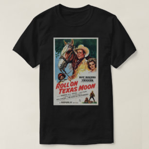 Rol Op Texas Moon Cowboy Poster T-shirt