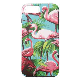 Rol Retro Roze flamingos iPhone 8 Plus / 7 Plus Hoesje