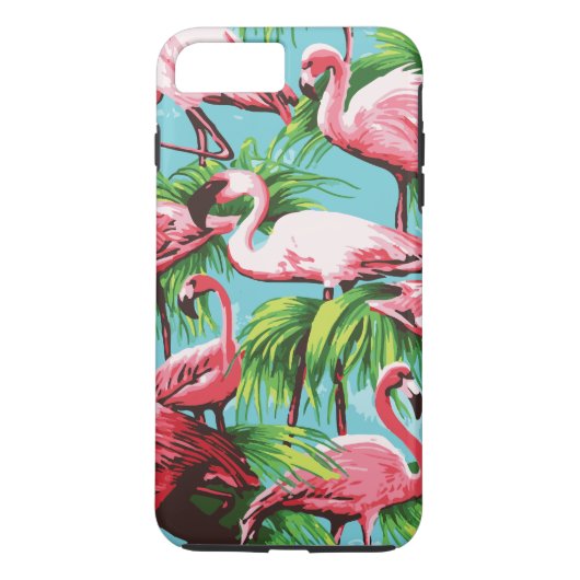 Rol Retro Roze flamingos Case-Mate iPhone Case (Achterkant)
