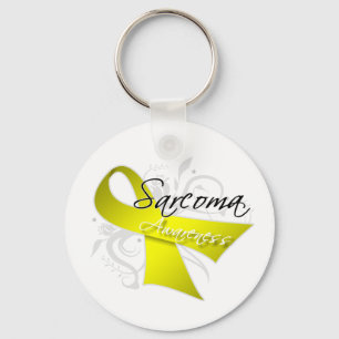 Rol Ribbon Sarcoma Bewustheid Sleutelhanger