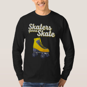 Rol-rolschaatsen voor mannen Roller derby dis T-shirt