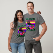 Rol-rolschaatsen voor mannen Roller derby dis T-shirt (Unisex)