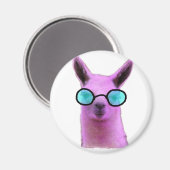 Rol Roze Llama! Magneet (Voorkant / Achterkant)