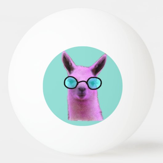 Rol Roze Llama! ping pong ballen (Voorkant)