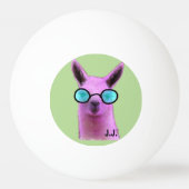 Rol Roze Llama! ping pong ballen (Achterkant)