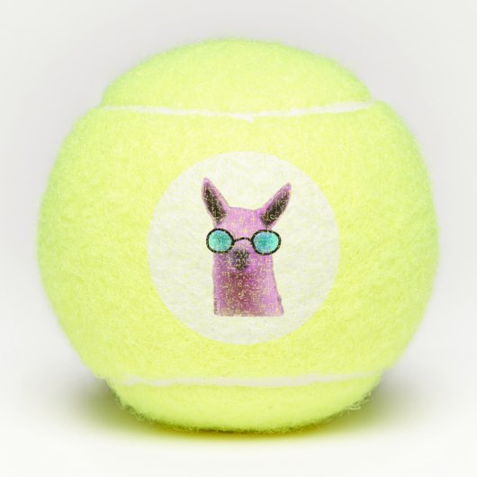 Rol Roze Llama! Tennisballen (Voorkant)