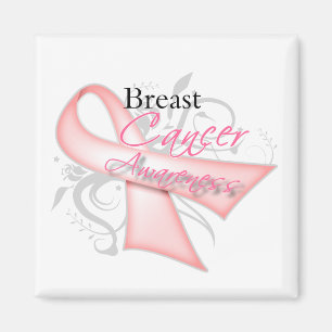 Rol Roze Ribbon v2 Breast Cancer Bewustheid Magneet