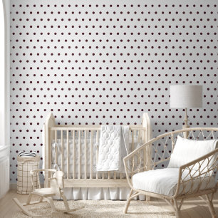 Rol van Burgundy Polka Dots Behang