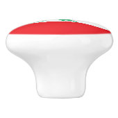Rol van de keramische knop met vlag van Libanon (Zijkant)