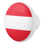 Rol van de keramische knop met vlag van Oostenrijk (Rechts)