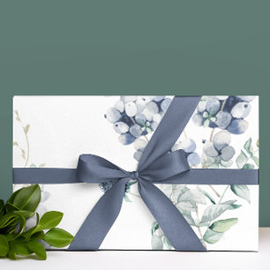 Rol van usty Blue Floral Cadeaupapier